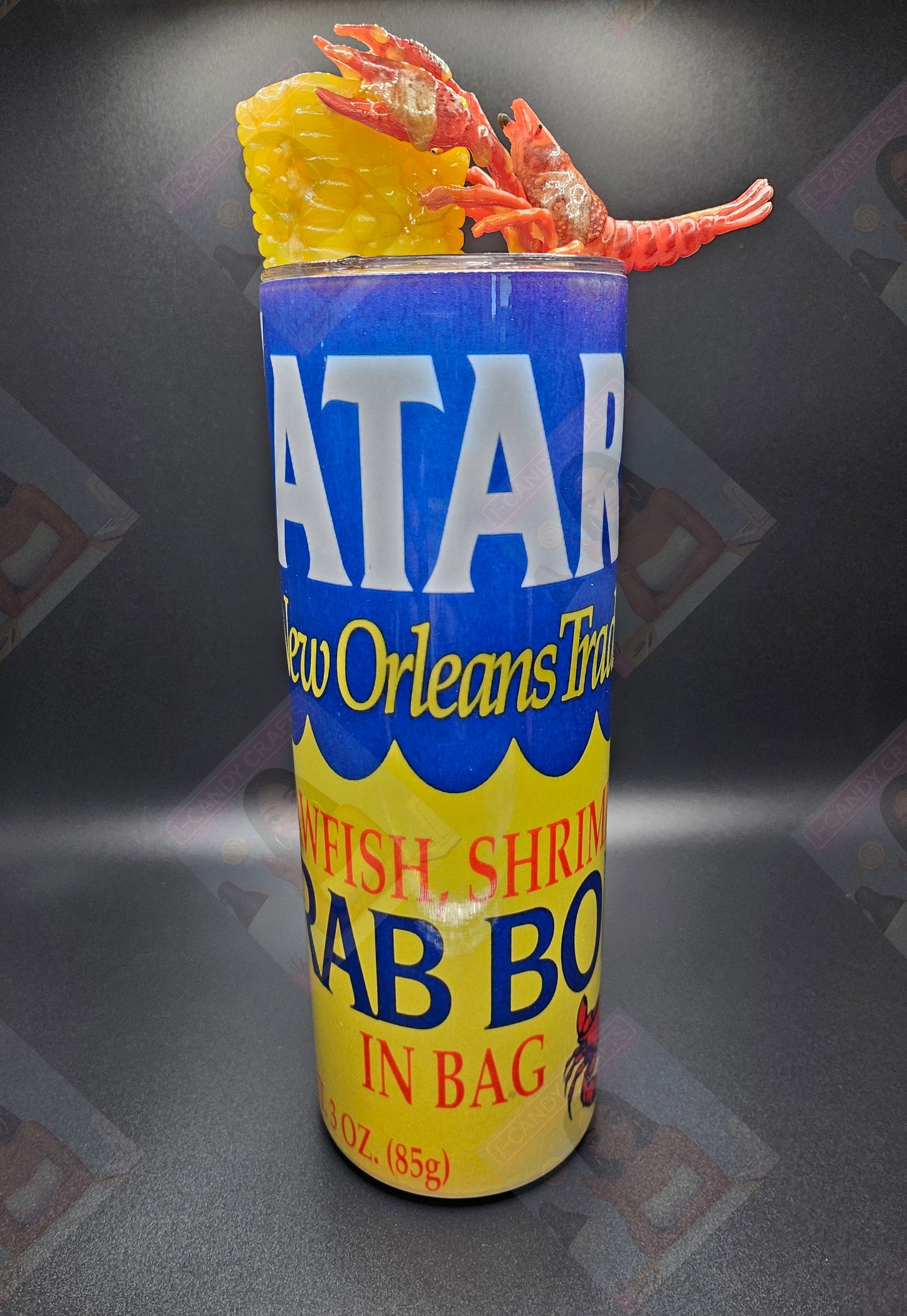 Zatarains Crawfish Boil Tumbler Design